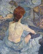 Henri de toulouse-lautrec La Toilette, early painting oil painting on canvas